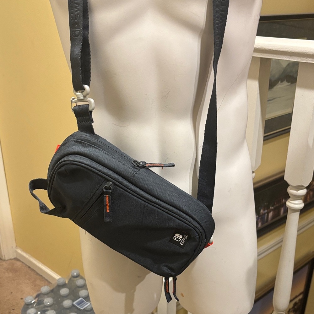 Nintendo switch Black Belt Bag by [Brand]
